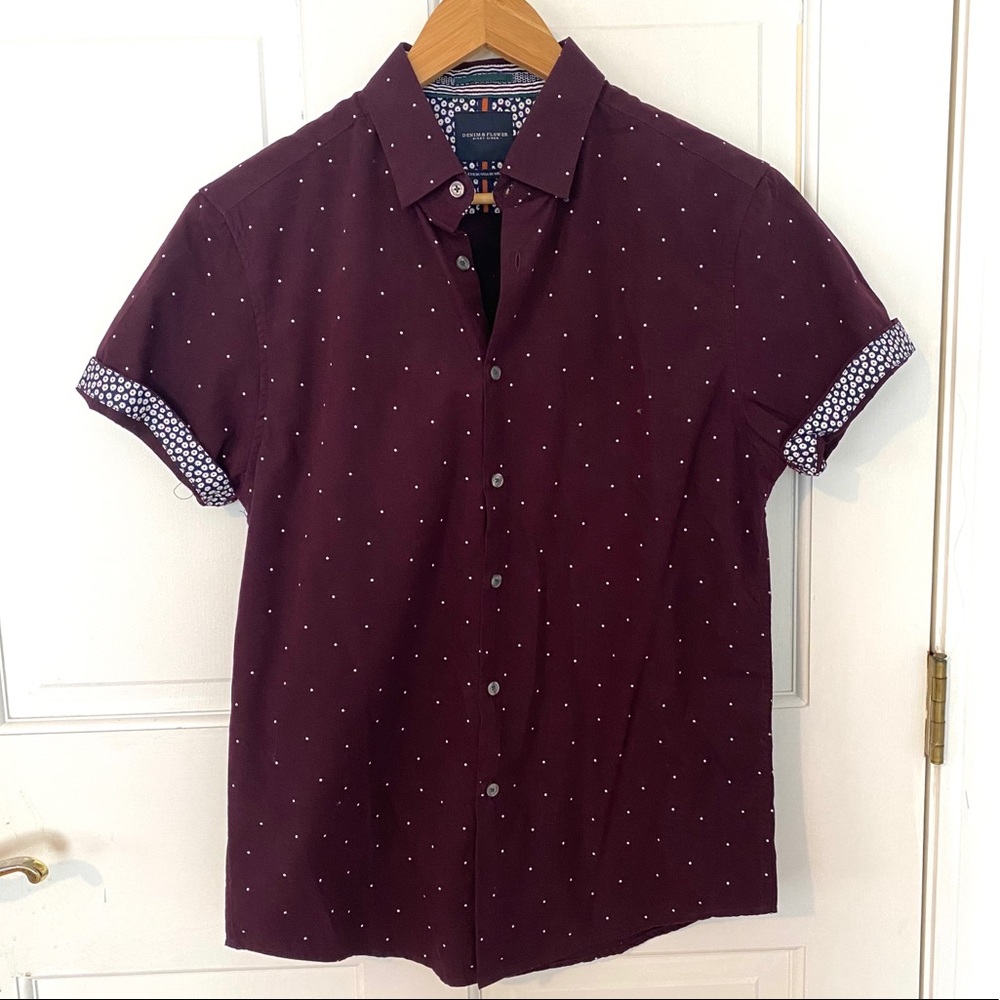 Polka Dot Button Up